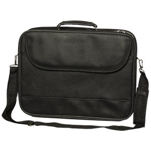 תיק טלית ותפילין - תיק לטלית ותפילין עם ידית ורצועה שחור דמוי עור