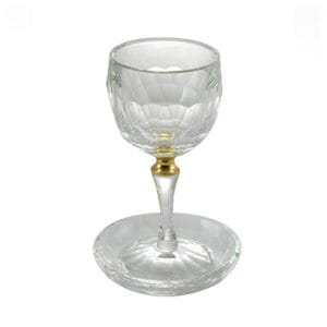 גביע קידוש קריסטל "טבעת זהב"