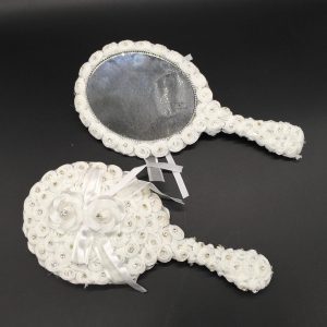 מראה לכלה - מראה תחרה עם עיטורים אבנים | יודאיקה הכל בקודש