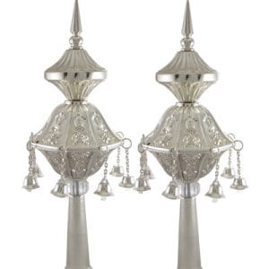 זוג רימונים כסף לספר תורה